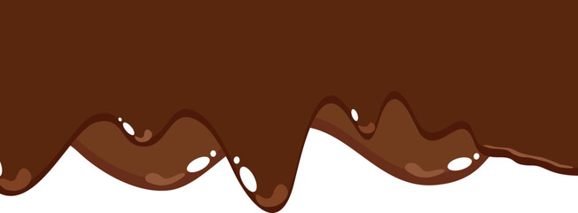 Melted Chocolate Corner Border
