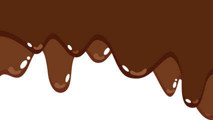 Melted Chocolate Corner Border