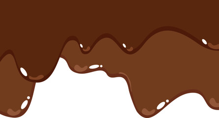 Melted Chocolate Corner Border