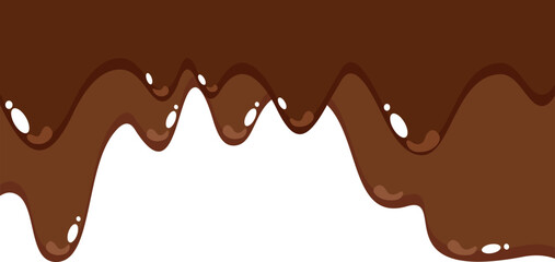 Melted Chocolate Corner Border