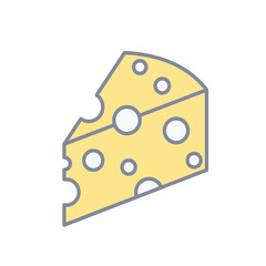 Cheese vector icon