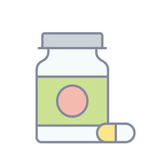 Supplement vector icon