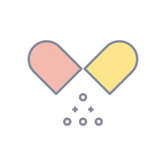Vitamins vector icon