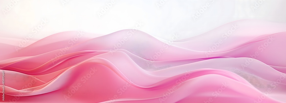 Poster 4. create a visually stunning 3d illustration of an abstract pink gradient flowing elegantly across 