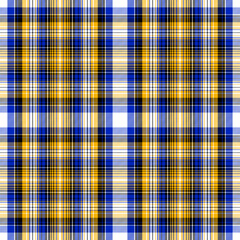 Tartan plaid pattern. Seamless check plaid in blue, red, and yellow for flannel shirt, bag, underwear, pyjamas, or other modern textile printEPS 10.