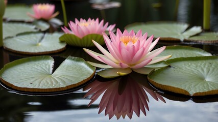 queen victorias water lily victoria amazonica in beautiful flower pot
