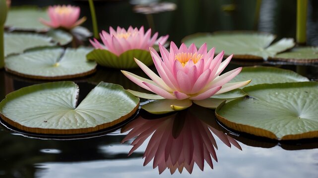 queen victorias water lily victoria amazonica in beautiful flower pot