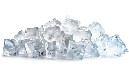 Obraz premium heap of salt isolated on white background with clipping path