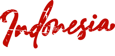 Grunge Indonesian Independence Day Lettering