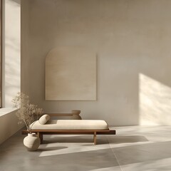 Minimalist Interior with Elegant Furniture Design Showcasing Simplicity and Functionality