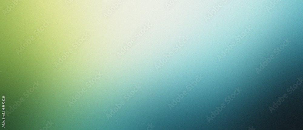 Aufkleber abstract gradient background with smooth transition from yellow to blue and green tones
