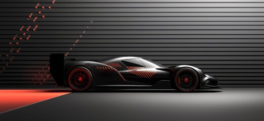 Obraz premium Race car wallpaper. Modern luxury sports car banner