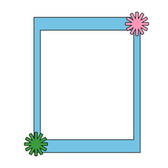 Obraz premium Colorful Retro Frame