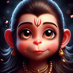 Obraz premium Lord ram | Lord Hanuman | Hanuman Jayanti | Bal Hanuman | Baby Hanuman