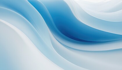 Fototapeta premium Abstract background, blue and white waves For assembling banners - modern design templates