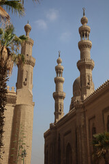 2 Mosques minarat early morning