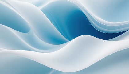 Fototapeta premium Luxury abstract dynamic smooth waves in shades of blue ,Trendy blue and white abstract background and wallpaper