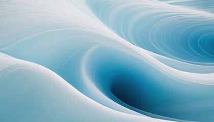 Fototapeta premium Abstract blue and white background with smooth satin or silk wavy folds