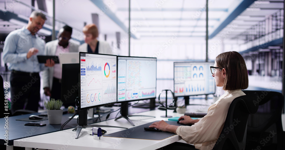 Aufkleber Data Analyst Using Data Analytics KPI