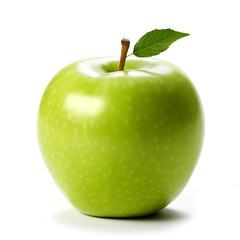 Green apple isolated. Apples on white background.