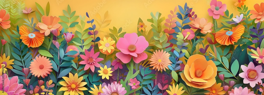 Aufkleber 4. craft a delightful visual composition featuring a paper cut-out object set against a backdrop of 