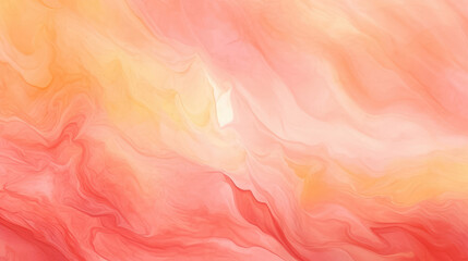 Abstract watercolor paint background illustration - Red orange color with liquid fluid marbled paper texture banner painting texture, Generative AI