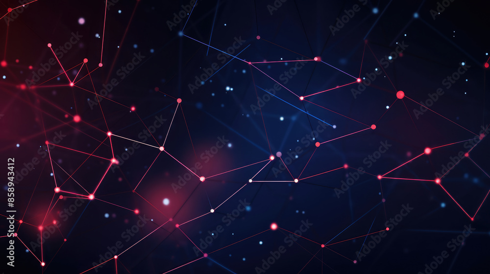 Poster texture of abstract future technology lines with dots connection mesh background banner illustration