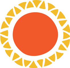 Minimal Sun illustrations sunny Element