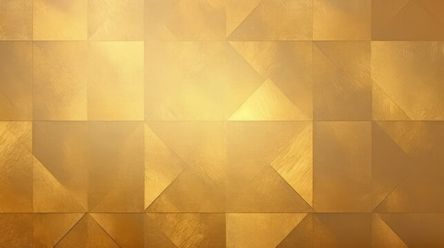 Abstract golden texture background banner - Luxury scratched gold tile pattern wall wallpaper backdrop with gradient line shapes, Generative AI
