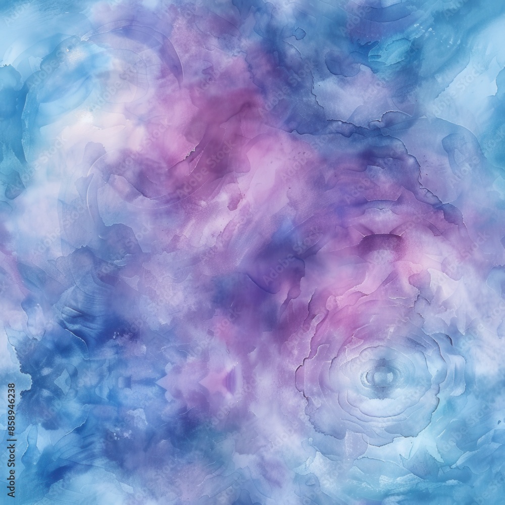 Poster this abstract watercolor background features a vibrant blend of blue and purple swirls, creating a v