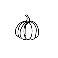 Handdrawn pumpkin outline