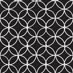 Fototapeta premium Interconnected Hula Hoops in Geometric Pattern