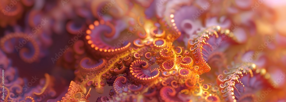 Poster 1. generate a visually stunning image of a fractal pattern rendered in ultra-realistic detail, burst