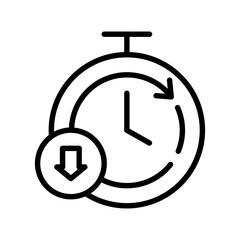 Down Time Icon Ideal for Maintenance and Break Periods