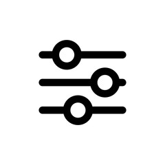 Settings Sliders Icon Perfect for Customization and Controls