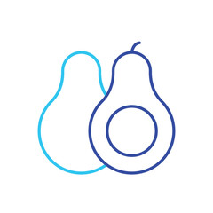 Avocado vector icon