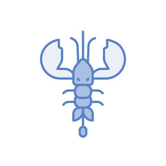 Shrimp vector icon