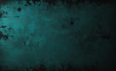 Fototapeta premium Seamless Glowing green black blue grainy background dark noise texture banner poster backdrop design copy space. Dark matte background with space for design. Toned fabric surface. Template. Empty