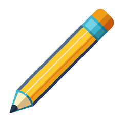 Vector Art Style Illustration of a Pencil
