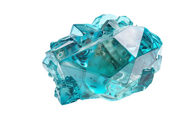 Fototapeta premium Crystal Isolated on Transparent Background