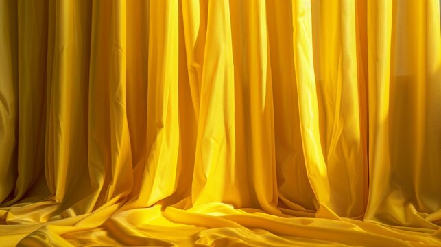 In a burst of energy a bright yellow curtain is flung open signaling the start of an energetic and lively performance.
