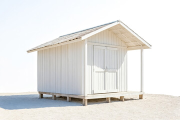 White Beach Hut on White Sand