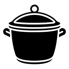 vector pot icon silhouette illustration.