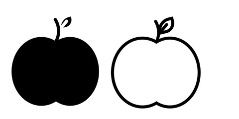 apple icon on white background