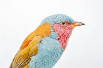 Fototapeta premium Colorful Bird on a White Background