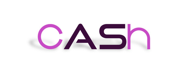 Parola CASUAL  con sfondo colorato gradiente