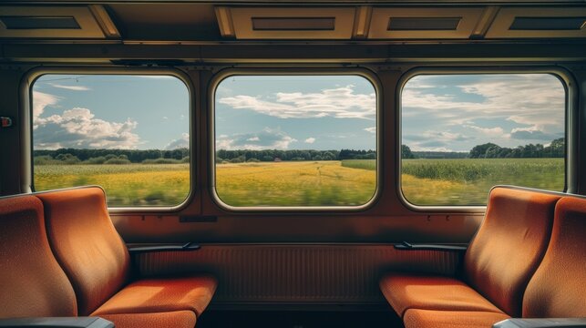 The train windows provide a constantly changing view of the local landscapes each with their own cultural significance.