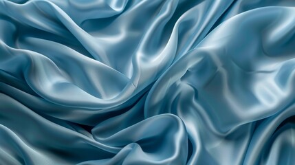 Obraz premium Abstract Blue Satin Fabric