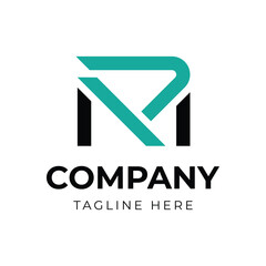 Alphabet letters MR or RM logo monogram