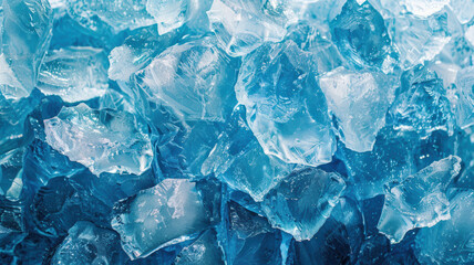 Icy Background with Big Ice Pieces